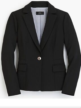 J.Crew Mayfair Blazer Four Season Stretch Back Pleated Blazer Size 4 NWOT